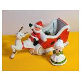 Santa in Sleigh & Mrs Claus