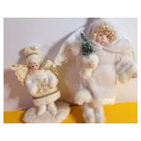 Porcelain Faced Christmas Decorations