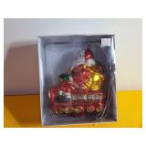 Mercury Glass Santa Ornament