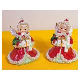 Vtg Napco Xmas Angels