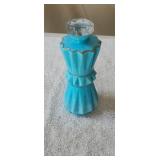 Art Deco Aqua Blue Perfume Bottle