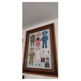 MCM Paper Doll Wall Art 32 'ï¿½24'