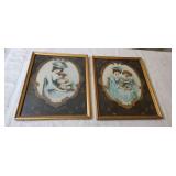 Two 12' ï¿½15' MCM Wall Art