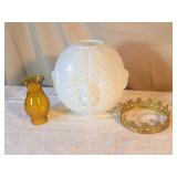 Vtg Milk Glass Baby Face Cherub