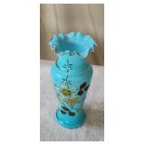 Antique Victorian Blue Opaline Bristol Hand Blown