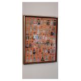 MCM Paper Doll Wall Art  19'ï¿½25'