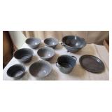 9) Vintage Graniteware Strainer Bowls and More