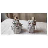 Vintage Porcelain Wall Pocket & Decanter
