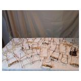 Large Collection of Plate Stands