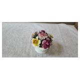 Vtg English Bone China Floral Arrangement