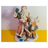 Vtg Resin Santa Claus Tabletop Figurine