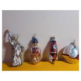 Mouth-Blown Hand-Painted Glass Ornaments