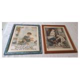 Two 12'ï¿½15' MCM Wall Art