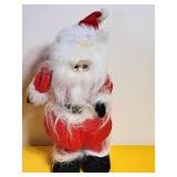 Vintage Plush Santa Ornament