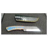 4 inch Damascus Knife with Sheath