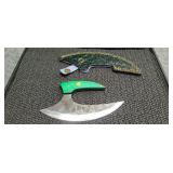 6 1/2 in Damascus Knife with Sheath