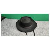 Black Wool Felt Cordobes Hat size XL