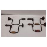 4) Antique Hand-Cranked Drills