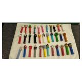 34) Vintage Collectable Pez Depencers