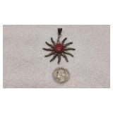 Sunburst Jasper Stone .925 Silver Pendant