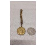 Vts Gold-Toned YWMIA Bracelet & Pendant