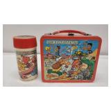 Vtg The Flintstones Luch Box & Thermos