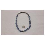 Blue & White Ceramic Beaded Necklace