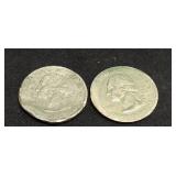 Two vintage quarters