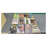 12 vintage comics books