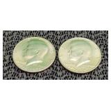 2) 1776-1976 Centennial Kennedy Half Dollars