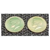 2) 1776-1976 Centennial Kennedy Half Dollars