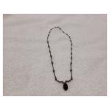 Dark toned chain necklace