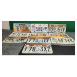 10 collectible Utah license plates