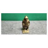 Vintage carved brass figurine