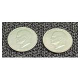 2) Eisenhower Dollars 1971 & 1972