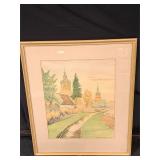 Original Framed Watercolor