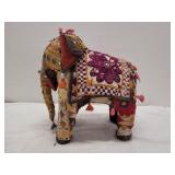 Vintage Handcrafted Indian Fabric Elephant