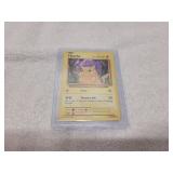 Pokemon Card in protective sleeve and case