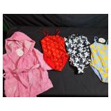 Childs Bathrobe and Swimming Suits