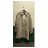 Hermano quilted over coat size small