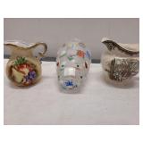 Lexon natures splendor hand painted glass vases