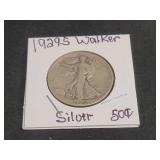 1929 S Walking Liberty Silver Half Dollar