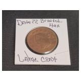 Braided Hair Large Cent  Unknown Date