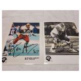 Ken Harvey and Ed Simmons autographed NFL pictures