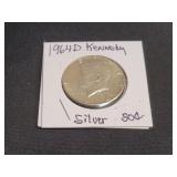 1964 D   Kennedy Silver Half Dollar
