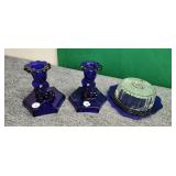 Vintage purple glassware