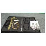 Bracelet, 3) Necklaces & Earrings