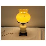 Ornate Bronze-Tone Metal Base Lamp