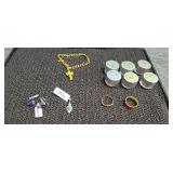 Sz 9 & 10 Rings, Bracelet, Earrings Fragrance Bead