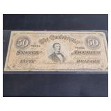 The Conferedrate Fifty Dollars Certificate